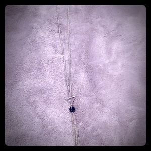 Silver triangle necklace